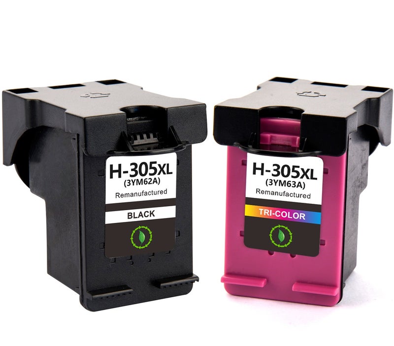 High Yield Compatible HP 305 305XL Ink Cartridges Black and Color work for hp DeskJet 2300 2700 2800 4100 4200 6010 6020  6030 6400 Printers series.
